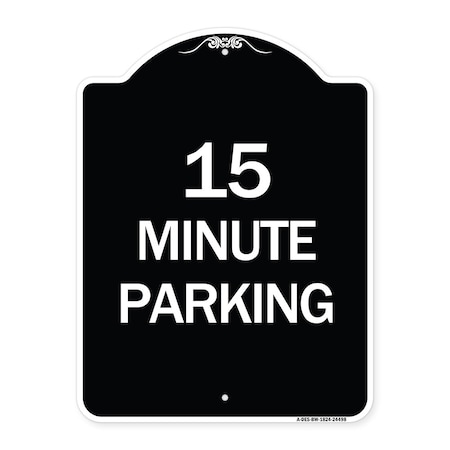 2 Hour Parking Parking for Customers HeavyGauge Aluminum Sign 24 x 18 BW182424498